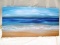 WARM TROPICAL SEA AND BEACH PAINGTING ON WRAPPED CANVAS 32