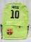 FCB MESSI 10 NEON YELLOW BACKPACK (USED)