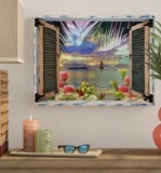 Tropical Window to Paradise III' by Leo Kelly - Wrapped Canvas Graphic Art Print 14