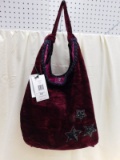 560 STEVE MADDEN VELVET HOBO BAG