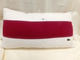 564 IZOD LACCOSTE DUCK DOWN OUTDOOR LUMBAR PILLOW Note: Pillow is new but has light water stain on b