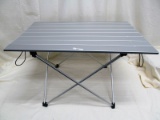 YAHILL ALUMINUM COLLAPSIBLE TABLE WITH CARRY BAG 15.5 H X 27 X 18