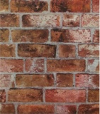 FAUX BRICK WALL PAPER DOUBLE ROLL