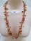 MIRIUM HASKELL CORAL & GOLD TONE NECKLACE