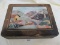 ANTIQUE STONE INLAID BOX SEE PHOTOS FOR CONDITION