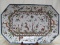 HAND PAINTED DECORATIVE PLATTER WITH FOREST ANIMALS PRINT 22.5