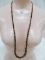 STERLING SILVER AND  BROWN NATURAL STONES NECKLACE
