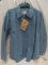 CABELA'S 2XL FEATHER BLUE JUNGLE SUEDE SHIRT JACKET