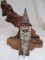 CERAMIC WIZARD WITH DRIFTWOOD DISPLAY