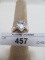 STERLING SILVER  CZ RING SIZE 8