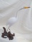 WOOD CARVED EGRET HAND MADE & HAND PAINTED FROM SPAIN