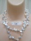 STERLING SILVER CULTURED PEARLS DOUBLE STRAND NECKLACE