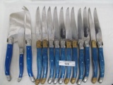 LAGUIOLE SET OF 11 STEAK KNIVES WITH 3 PC. ACCESSORY SET