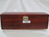 VINTAGE WOODEN BOX WITH 8 COMPARTMENTS
