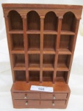 MINIATURE DOLLHOUSE DISPLAY CABINET 8