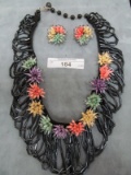 NECKLACE EARRING SET WEST GERMANY