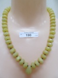 YELLOW NATURAL STONE NECKLACE