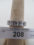 STERLING SILVER CZ BAND APPROX 9