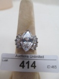 STERLING SILVER CZ RING SIZE 9