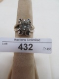 STERLING SILVER CZ RING SIZE 6.5