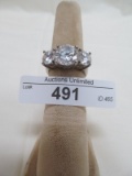 STERLING SILVER CZ RING SIZE 8