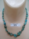 STERLING SILVER TURQUOISE NECKLACE
