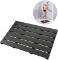 Bath Mat for Bathroom Luxury Shower - Non-Slip Bamboo Wooden Waterproof Floor Mat for Indoor or Outd