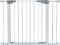 LEMKA Walk Thru Baby Gate Auto-Close Safety Pet Gate Metal Expandable Dog Gate with Pressure Mount f