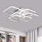 Modern LED Ceiling Light 87W 6 Heads Square Shape LED Ceiling Lights Cool White 6000K Acrylic Flush