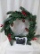 CHRISTMAS WREATH WITH SMITH BATTERY OPERATED LIGHTS