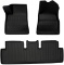 Aiqiying All Weather Floor Mats for 2017, 2018, 2019,2020 Tesla Model 3,Heavy-Duty TPE Rubber Materi