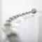 BINO Expandable Curved Shower Curtain Rod, Brushed Nickel - 48