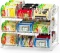 SimpleHouseware Stackable Can Rack Organizer White