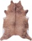 Decomall Brown Beige Neutral Color Faux-Cowhide Printed Animal Friendly Rug Mat 5 x 6'2