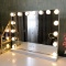 Makeup Mirror with Lights USB Outlet Hollywood Vanity Mirror, 3 Color Modes Cosmetic Mirror, Framele