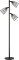 Modern Floor Lamp for Living Room Bright Lighting Tall Stand Up Lamp Farmhouse Rustic Industrial Bla