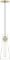 Mitzi H112701-AGB Contemporary Modern One Light Pendant from Anya Collection Finish, Aged Brass