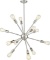 Modern Sputnik Chandelier, 12-Light Starburst Pendant Lighting, Mid-Century Hanging Light Fixture, N