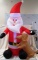 BLOW UP SANTA WITH DOG