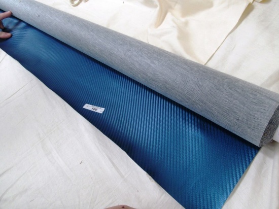 WIVIID BLUE METALLIC CARBON FIBER WEATHERPROOF LEATHER FINISH 10' X 54"