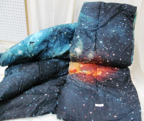 DIMENSION GALAXY BLANKET 200CM X 230 CM WITH 2 PILLOW SHAMS