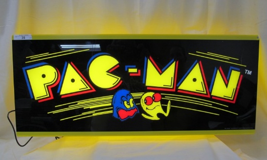 This is a really cool Pac-Man Marquee Light. It has been tested and working as seen in photo but the