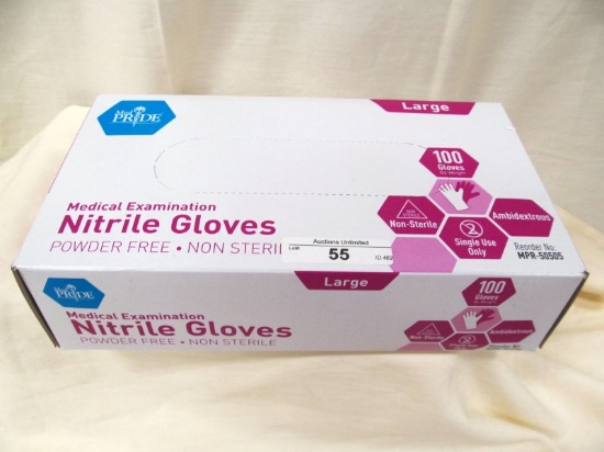 MED PRIDE MEDICAL EXAMINATION GLOVES LARGE