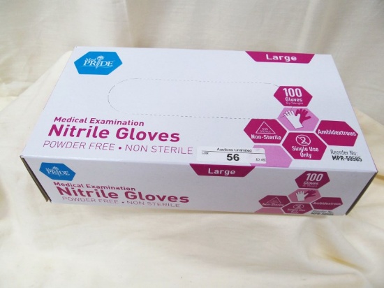 MED PRIDE MEDICAL EXAMINATION GLOVES LARGE