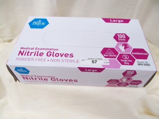 MED PRIDE MEDICAL EXAMINATION GLOVES LARGE