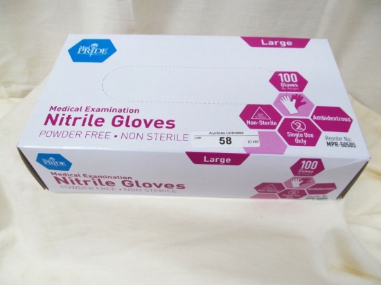 MED PRIDE MEDICAL EXAMINATION GLOVES LARGE