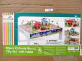 KIDUS 80 PCS RAILWAY / ROAD CITY TABLE