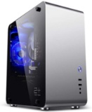 GOLDEN FIELD M3S ITX Mini Computer PC Case with Tempered Glass Side Windows Aluminum Silver