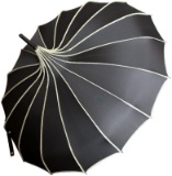 VIVISKY(TM) Pagoda Peak Old-Fashionable Ingenuity Umbrella Parasol (IVORY NOT BLACK)