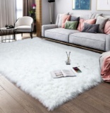 Noahas Luxury Fluffy Rugs Bedroom Furry Carpet Bedside Sheepskin Area Rugs Children Play Princess Ro